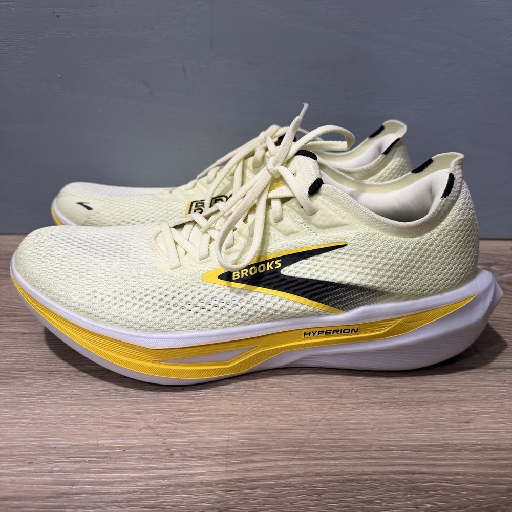 Brooks Hyperion Max 2 Road Running Shoes Mens Size 12 D Yellow Black 1104651D767